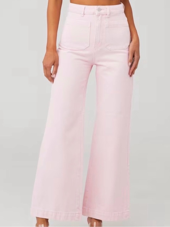 ROLLA'S Denim - ROLLAS High Rise Wide Leg Sailor Jeans Pink Women's Size 27
